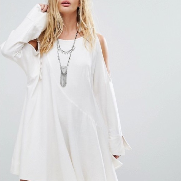 NWT Free People Clear Skies Cold Shoulder Dress - Picture 2 of 8